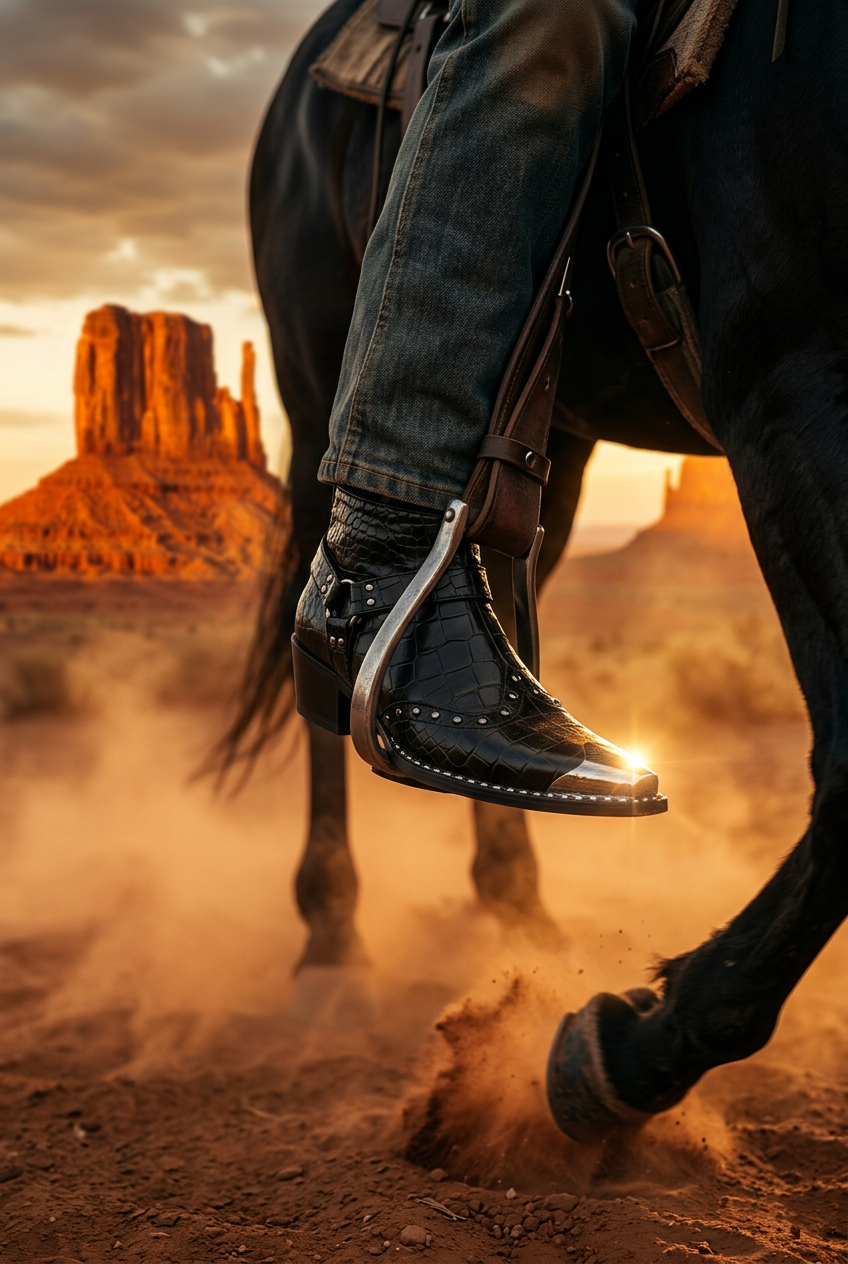 The Gambler — Desert Stirrup Close-Up