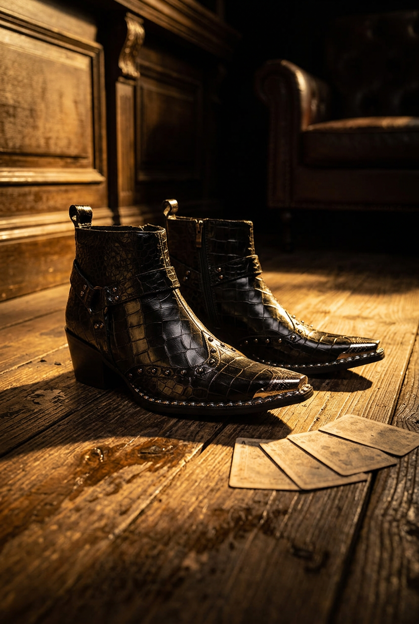 The Gambler — Saloon Floorboards Playing Cards