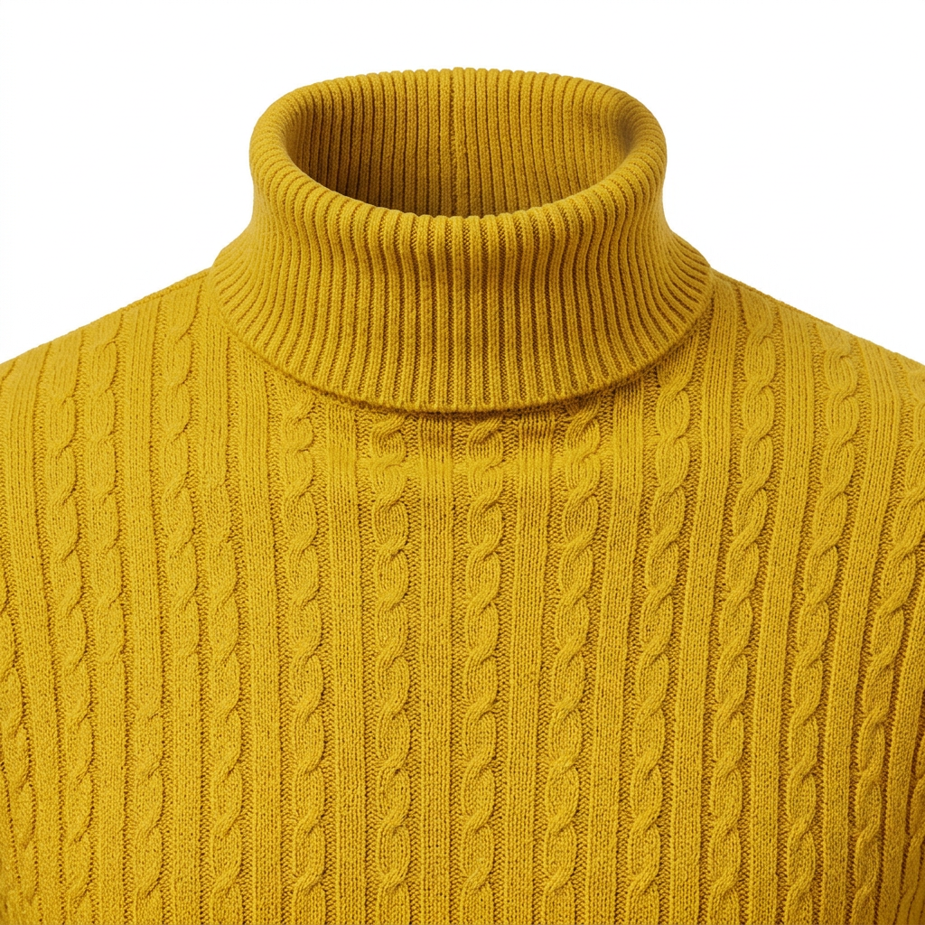 Turtleneck Sweater – Collar Close-Up