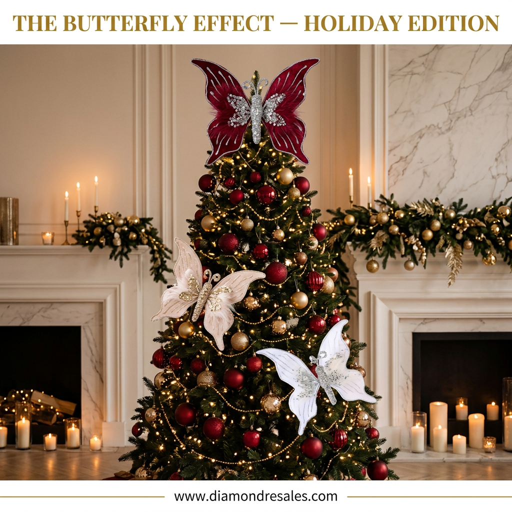 Velvet Butterfly Decorations — Lifestyle Scene