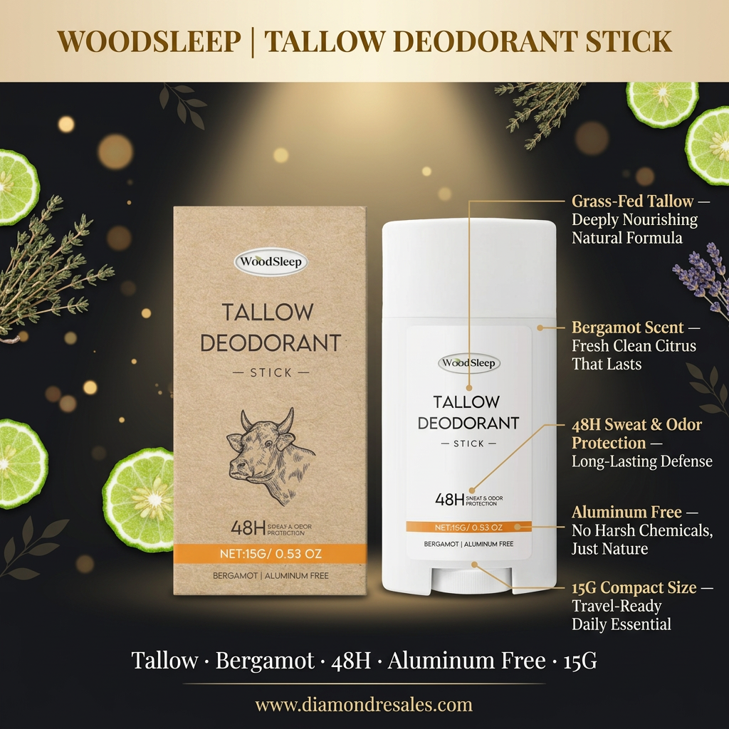 WoodSleep Tallow Deodorant — Branded Callout