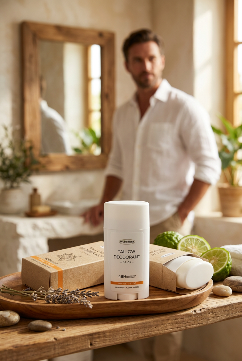 WoodSleep Tallow Deodorant — Lifestyle